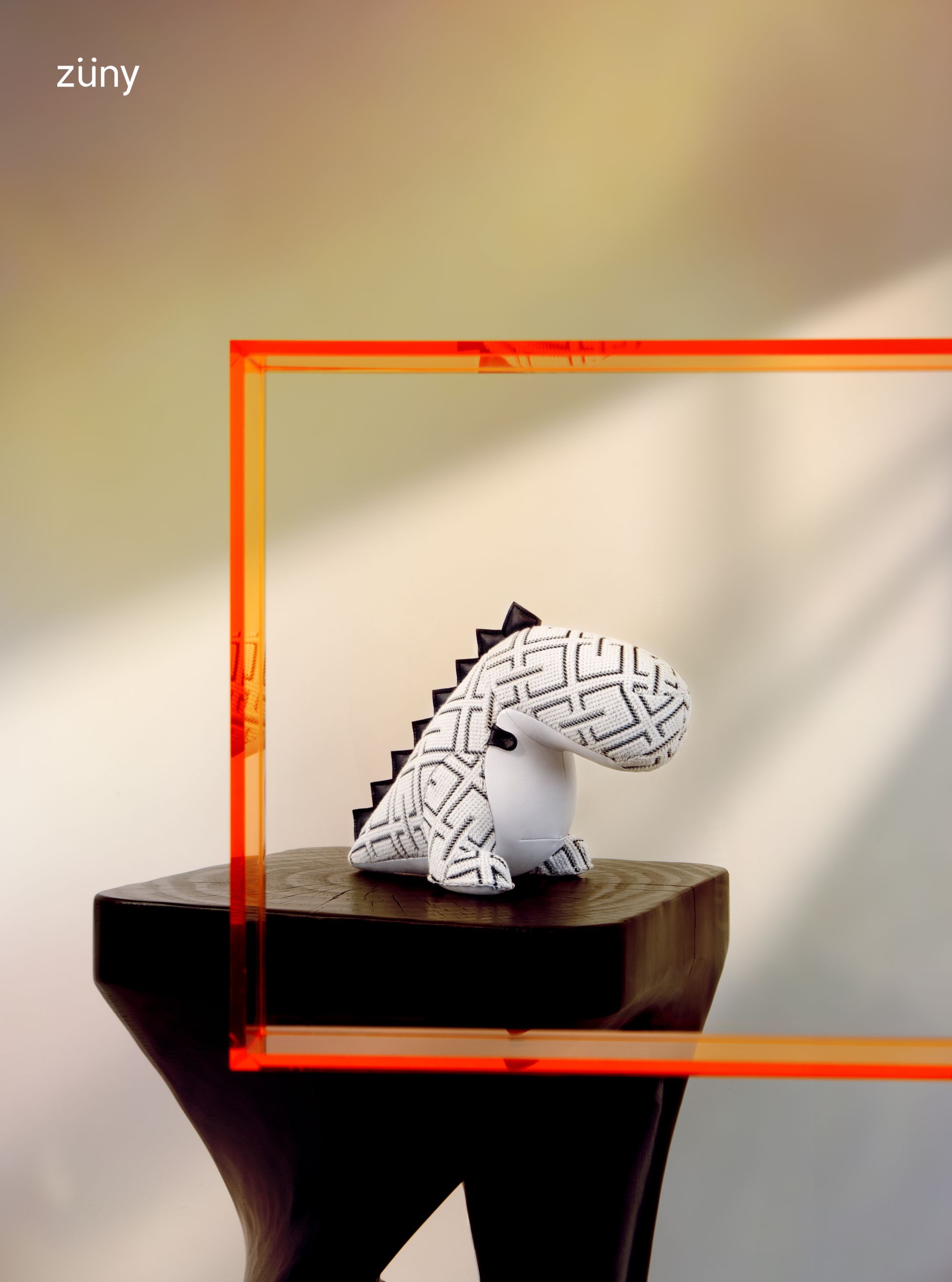 Serre-livres dinosaure Bobo Grid Blanc Züny x KVADRAT
