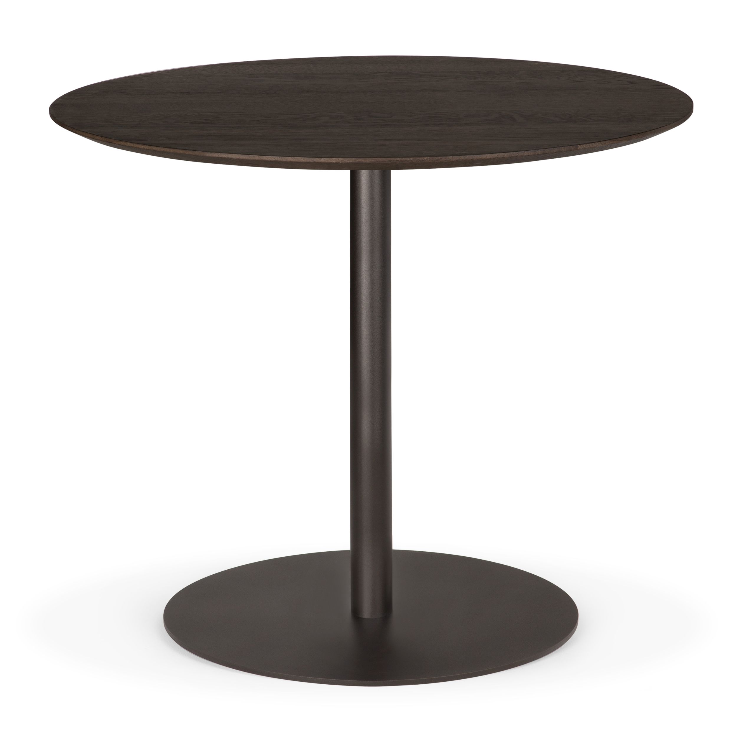 Blend Table Ø90cm Dark Bronze - Chêne brun Ethnicraft