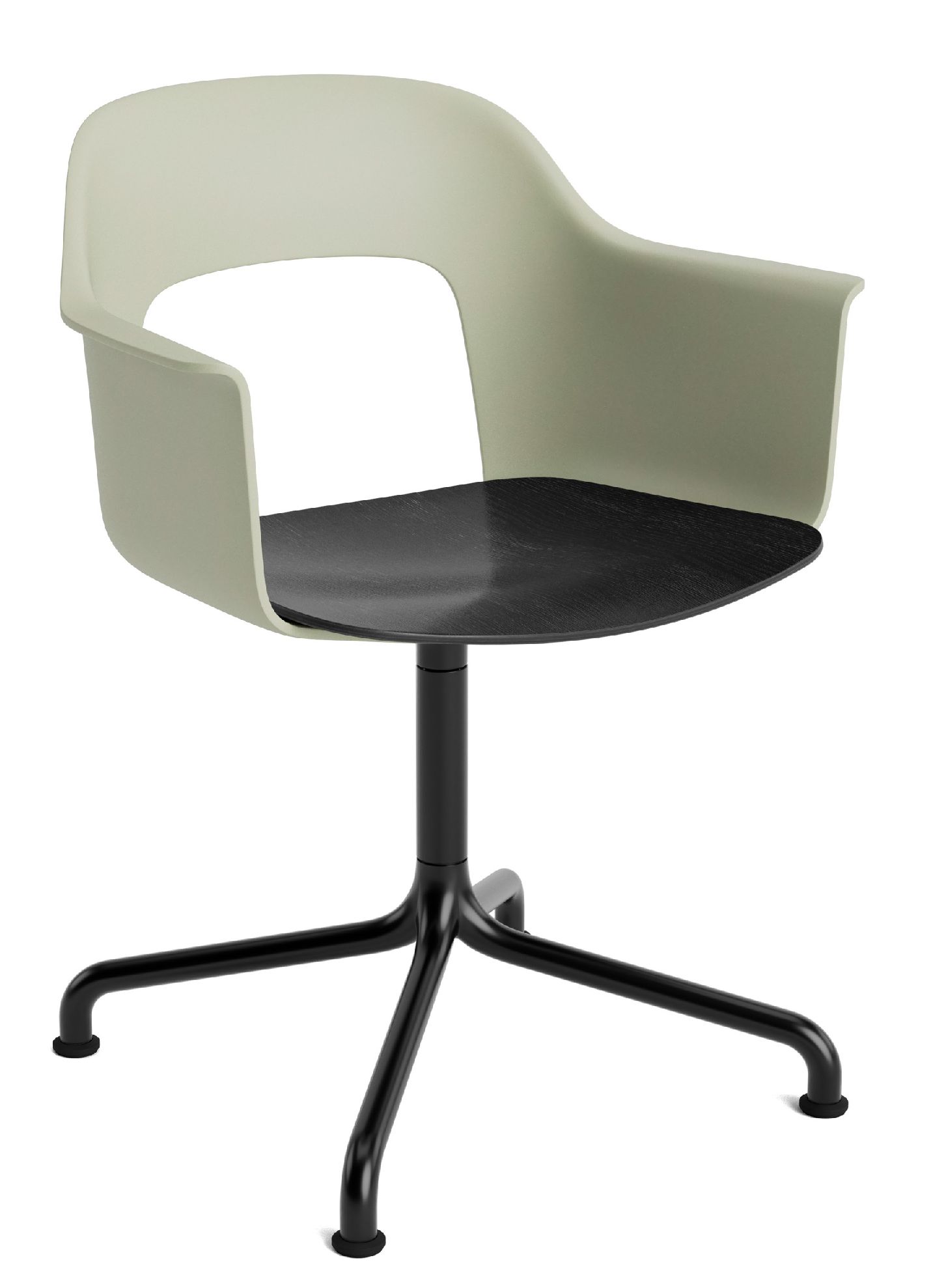 Layout Armchair 252 Fauteuil 4 pieds en étoile Pied pivotant avec base incurvée Hay  