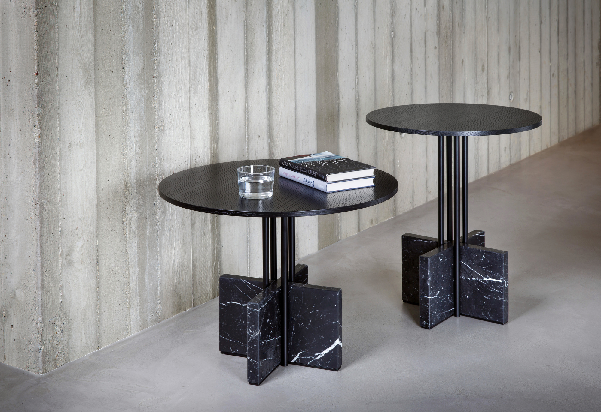 Gravity Table Table d'appoint Faible Nero Marquina Favius