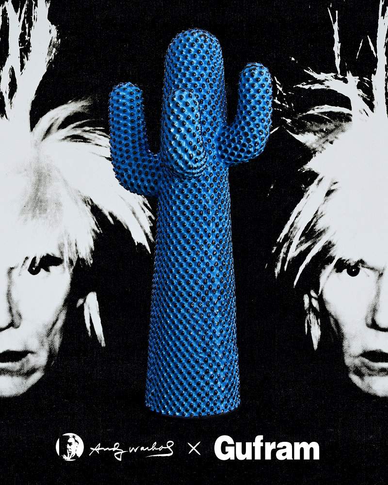 ANDY WARHOL X GUFRAM Andy's Cactus Garde-robe Gufram ÉDITION LIMITÉE OFFRE SPECIALE