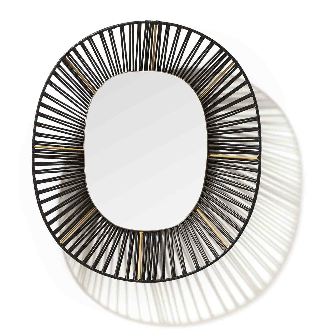 Cesta Big Wall Oval Mirror Miroir mural ovale ames 