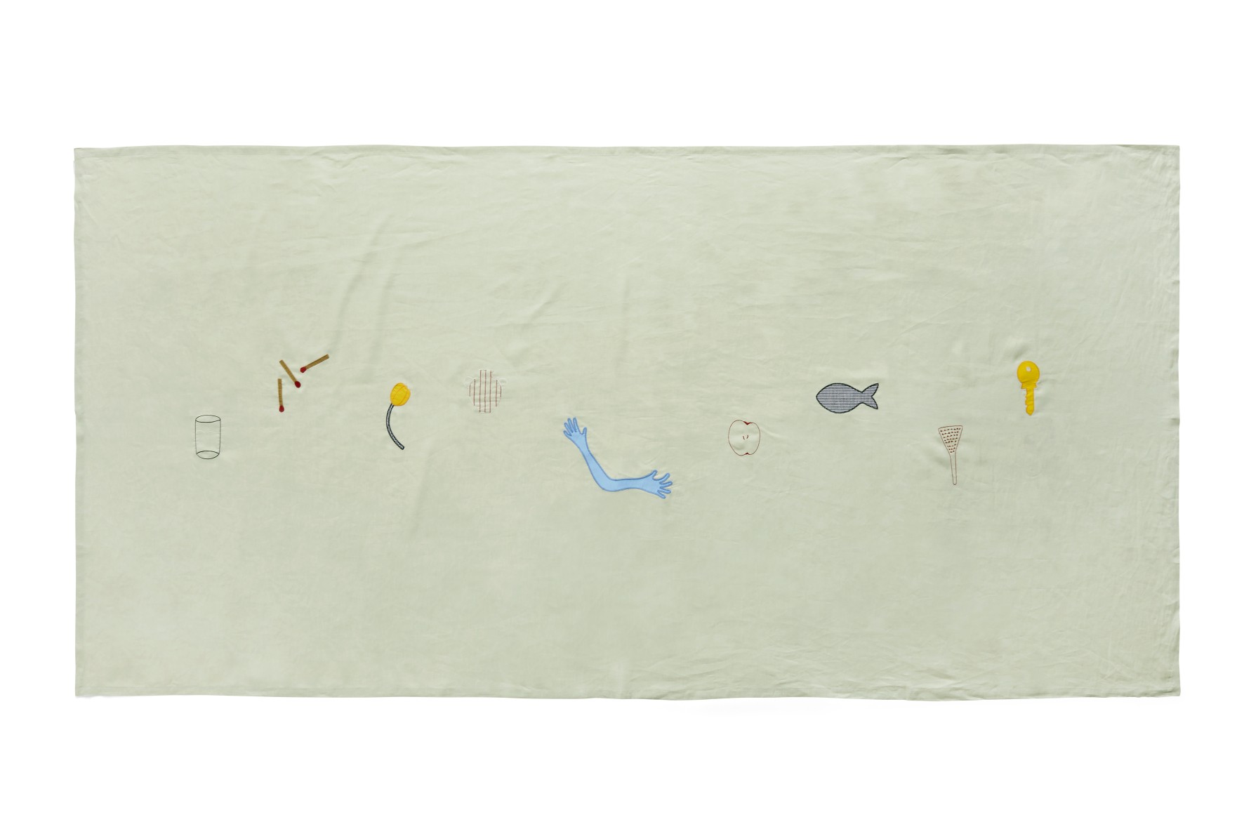 Sobremesa Tablecloth Nappe verte Hay OFFRE SPECIALE