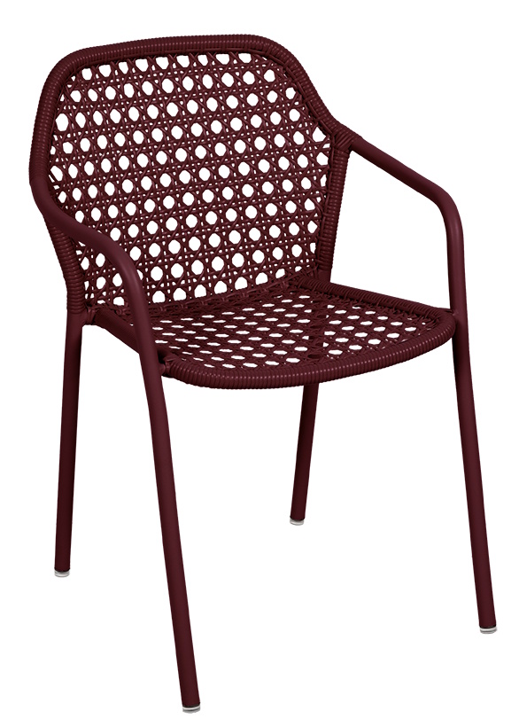 Croisette Bridge Chaise avec accoudoirs Extérieur Fermob