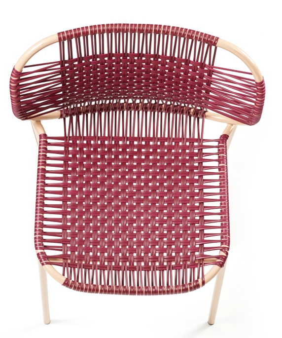 Cielo Stacking Chair Chaise empilable Outdoor ames Rouge - Pink sand