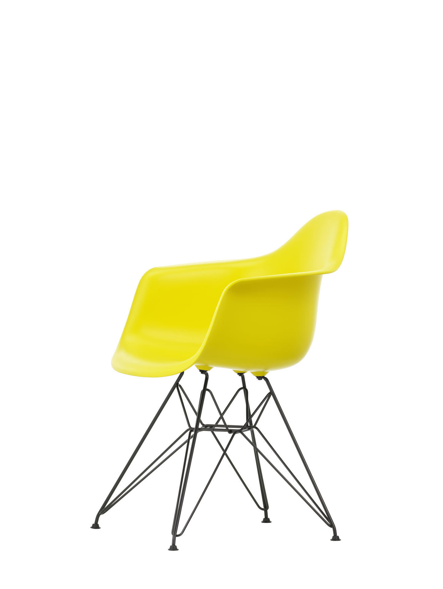 Vitra Eames Plastic Arm Chair DAR Chaise Vitra Chromé - Bleu mer