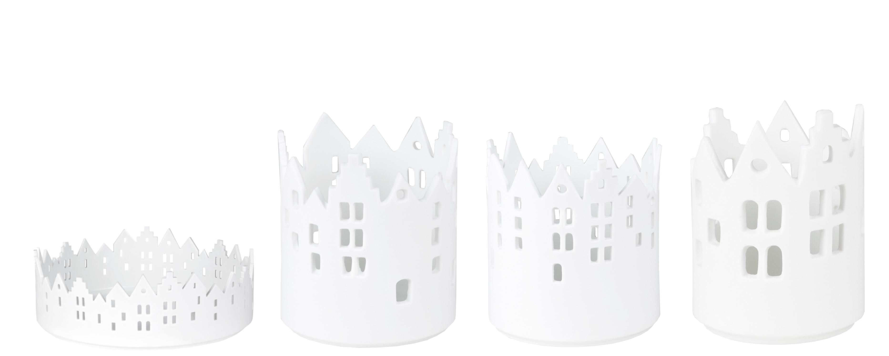 Maison de lumière Assortiment de 4 lumières de ville Räder