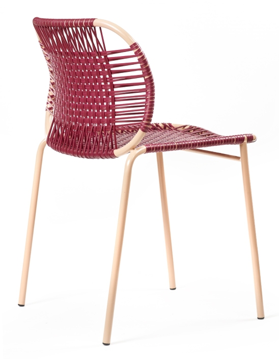 Cielo Stacking Chair Chaise empilable Outdoor ames Rouge - Pink sand