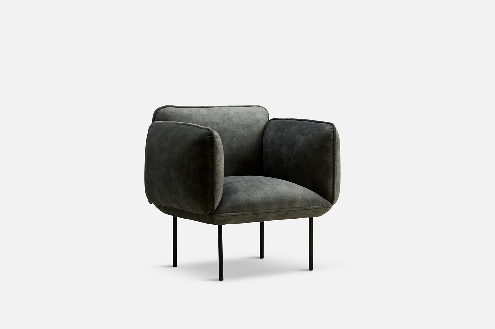 Nakki Armchair Fauteuil Woud gris fonce