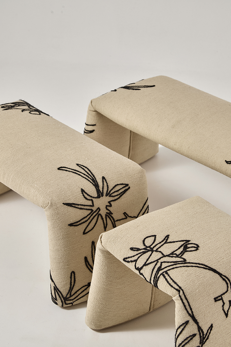 Banc de fleurs plié Nanimarquina 
