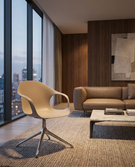 Fauteuil Elephantino pivotant Kristalia