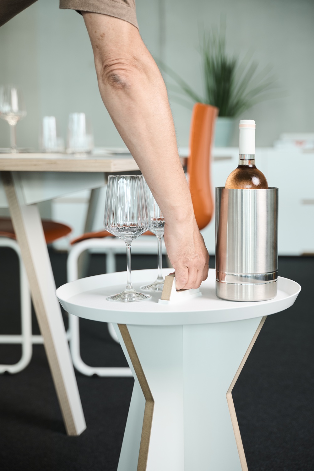 Tojo Table d'appoint portable avec plateau amovible Tojo
