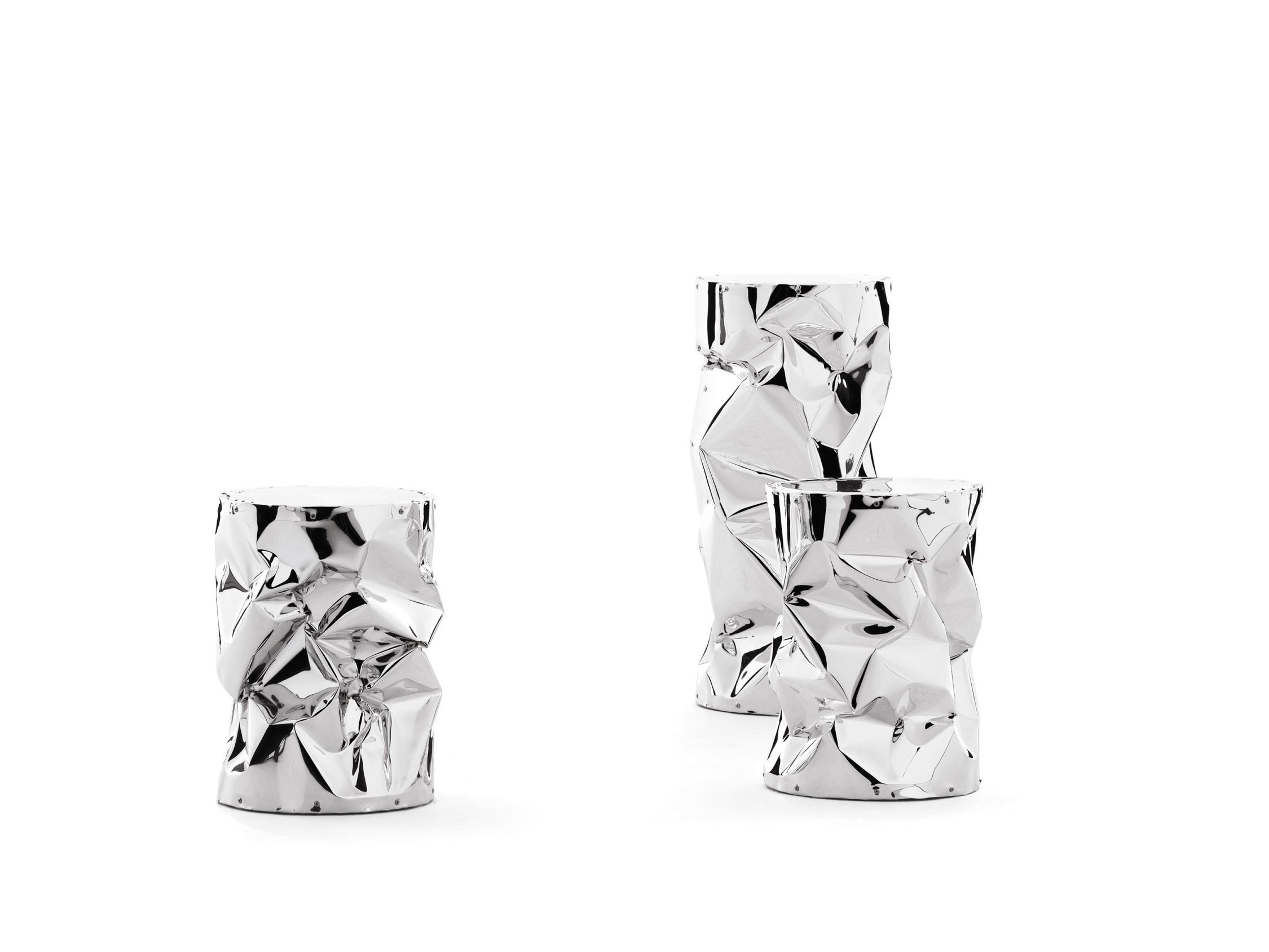 Big Tab.u table / tabouret Chrome sans coussin d'assise Opinion Ciatti