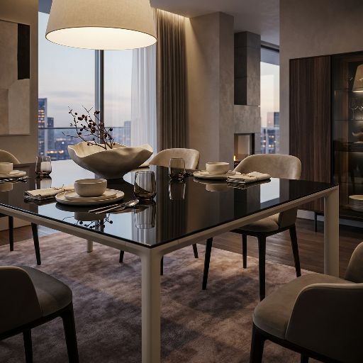 Maki Table Table de salle à manger Kristalia