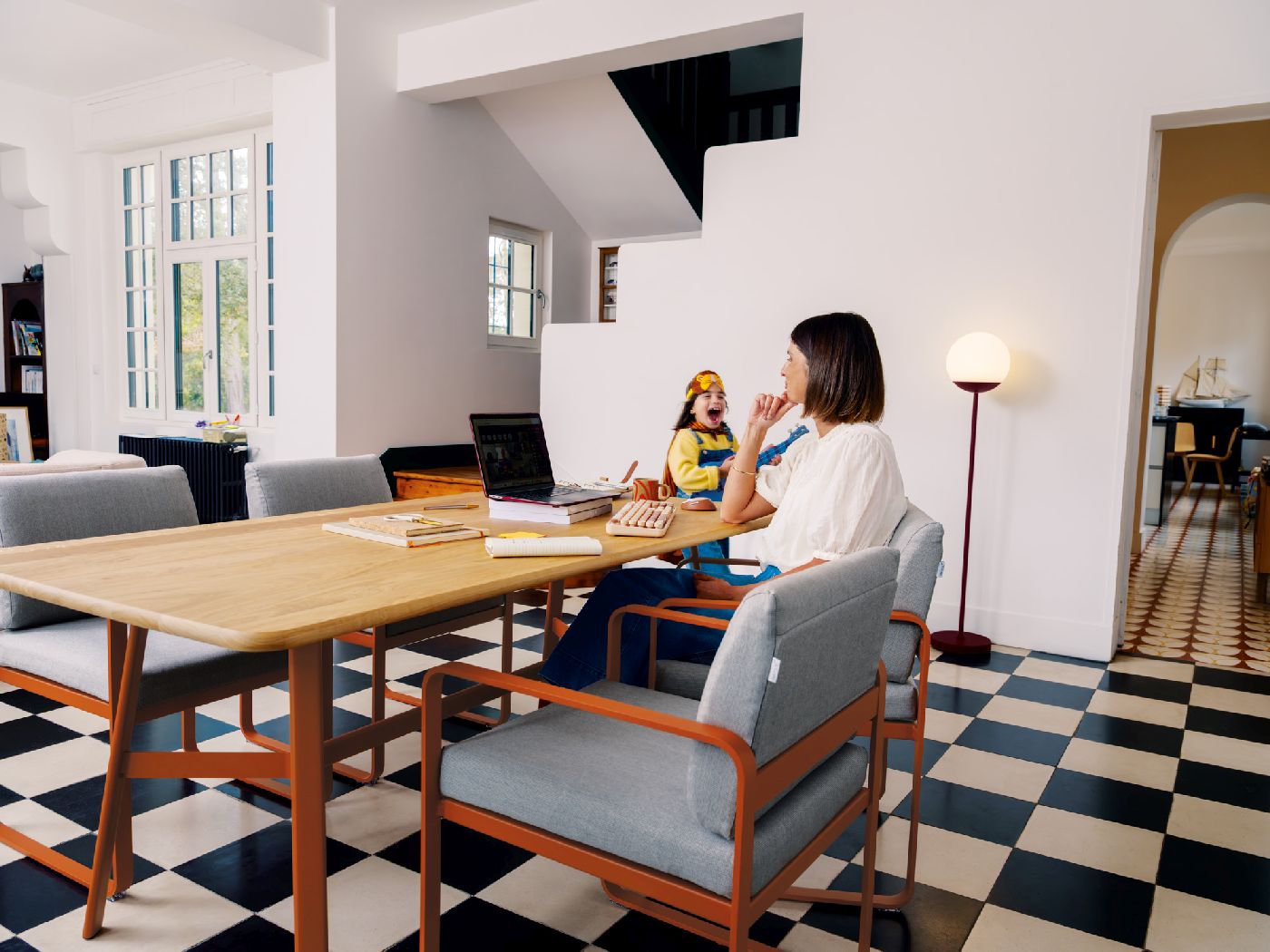 SO'O / SO O Table de salle à manger en chêne 180 × 90 cm Intérieur Fermob