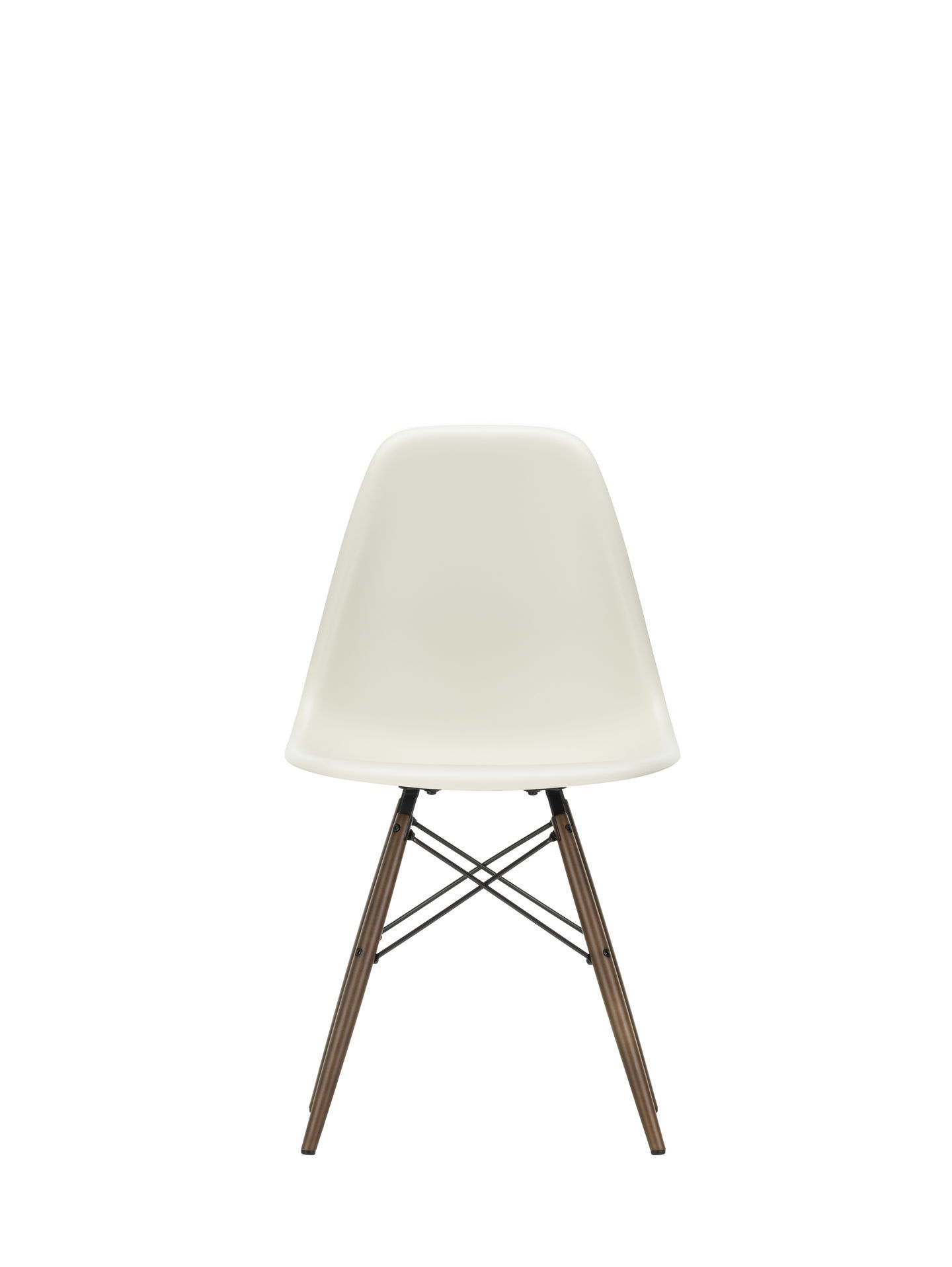Eames Plastic Side Chair DSW Chaise Vitra Frêne couleur miel - Gris clair