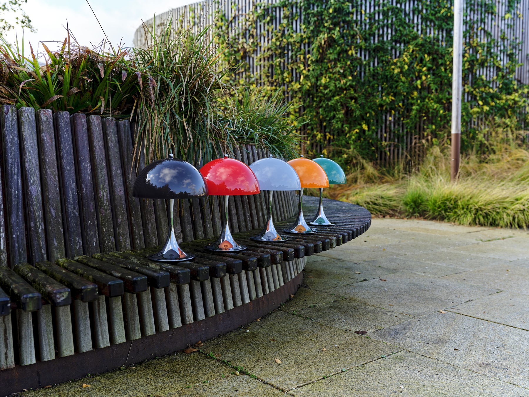 Panthella 250 Portable Chrome Lampe à batterie / lampe de table Louis Poulsen