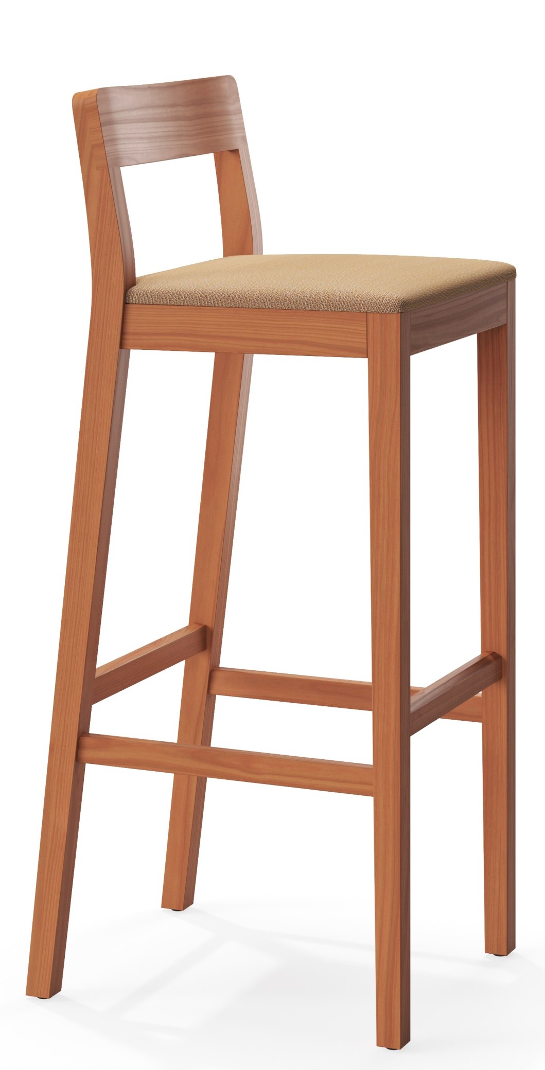 Sit tabouret de bar en bois avec coussin d'assise Zeitraum