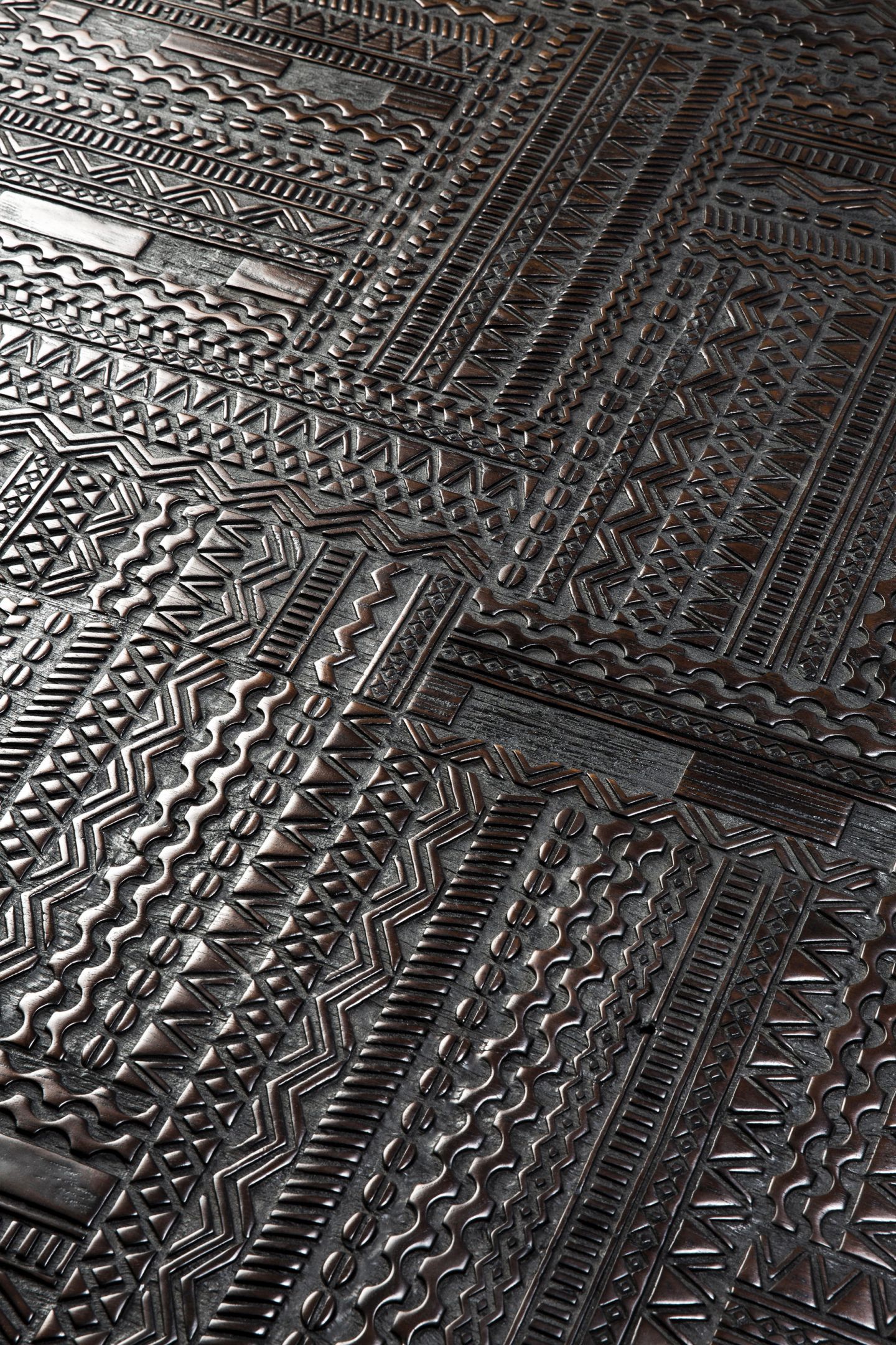 Tabwa Blok Table teck basse  noir Ethnicraft