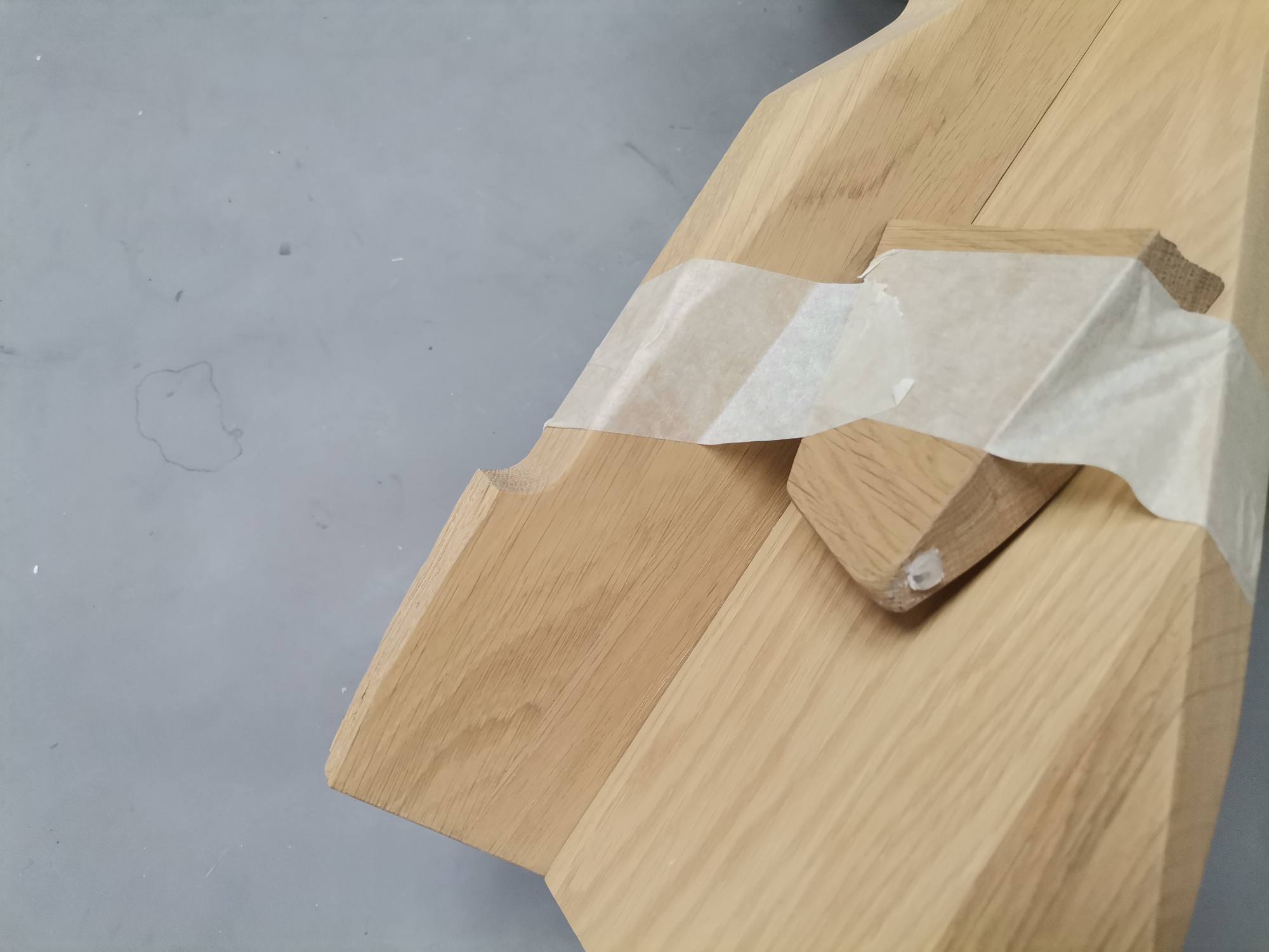 Tabouret Fels CHÊNE CIRÉ AVEC BLANC PIGMENTIF Out OBJECTS IMPARFAITS