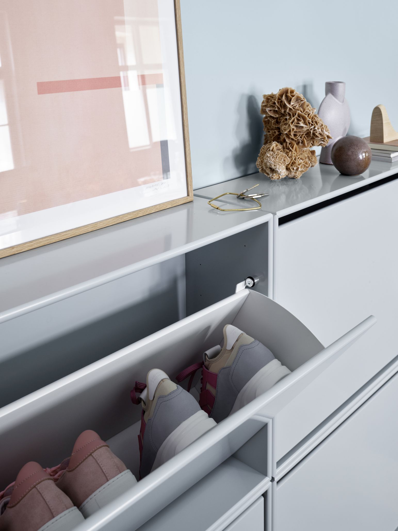 Hide Armoire à chaussures Oat Montana QUICK SHIP