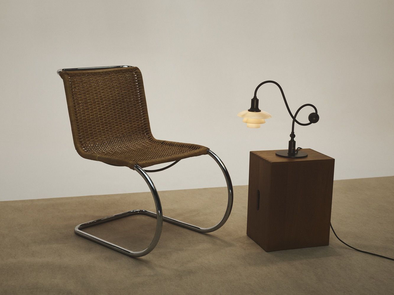 Lampe de table PH 1/1 Piano, couleur Dusty Terracotta, Louis Poulsen