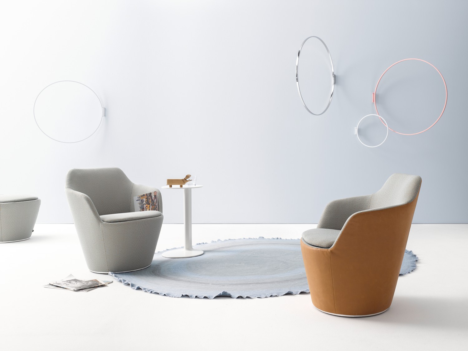 Flint fauteuil pivotant avec pied assiette pivotant Cor 