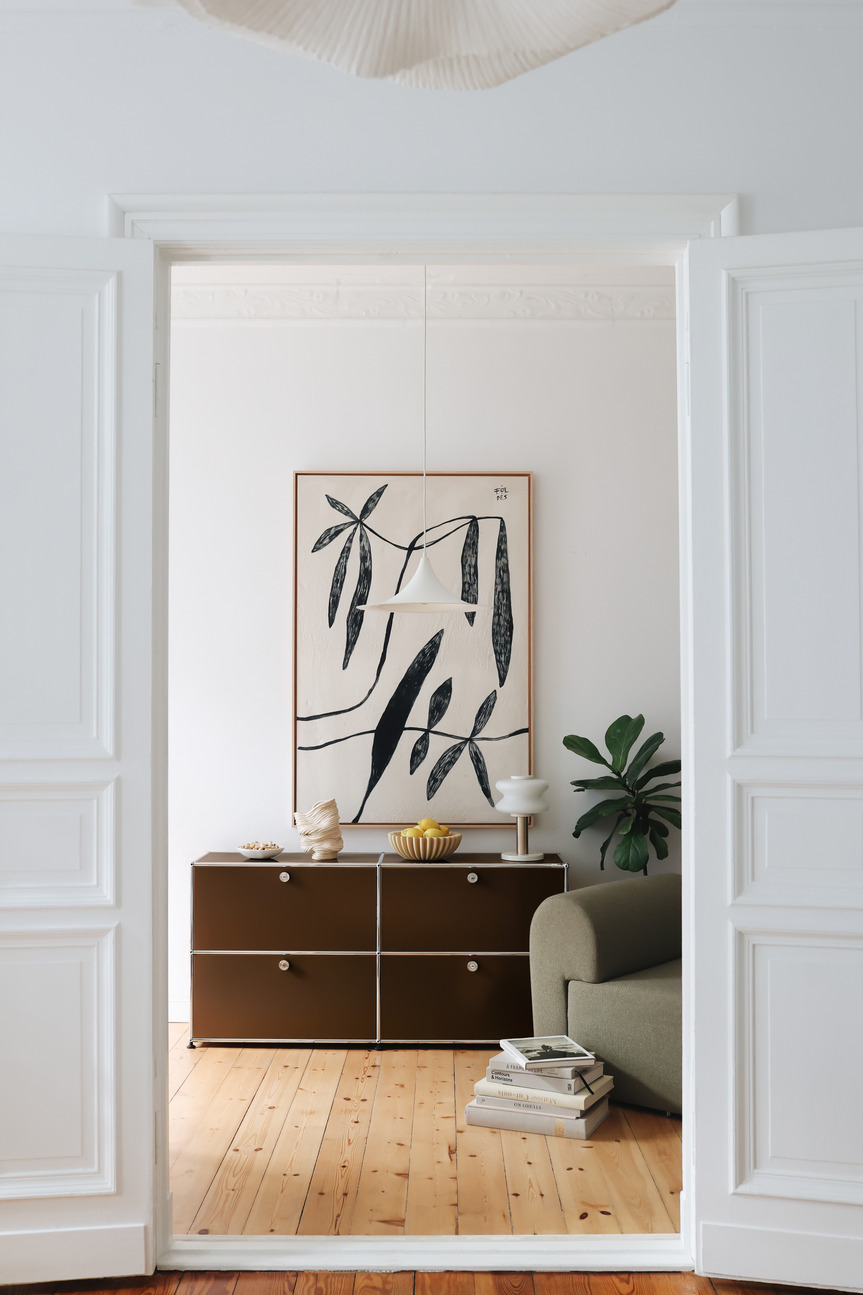 USM Haller Sideboard E2 buffet avec 4 portes pliantes