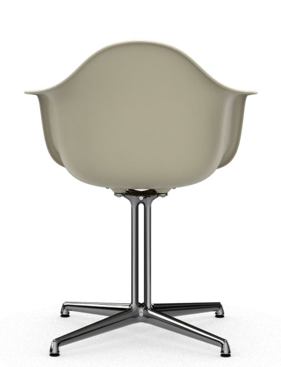 Fauteuil Eames en plastique DAL avec coussin d'assise, gris chaud/IVFRY, Vitra OFFRE SPECIALE