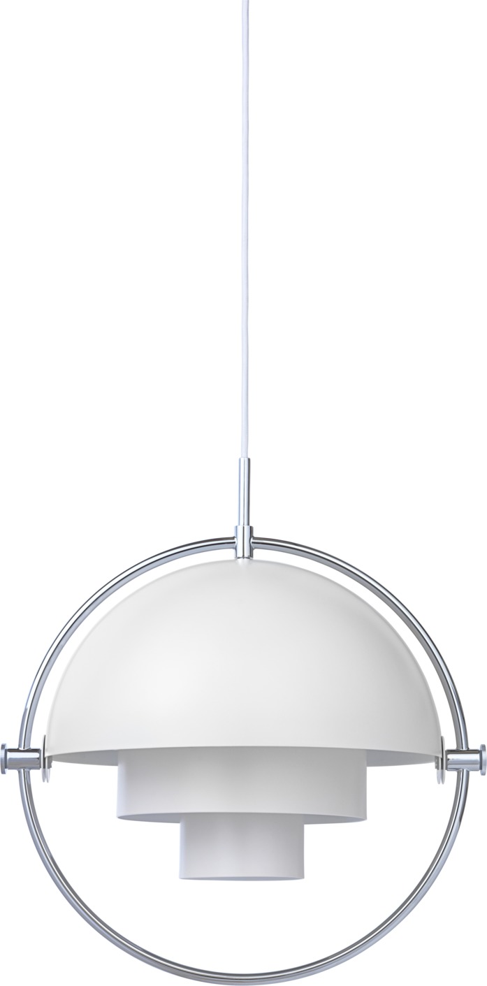 Multi-Lite Suspension Blanc / Chrome Gubi Multi-Lite Suspension Blanc / Chrome Gubi
