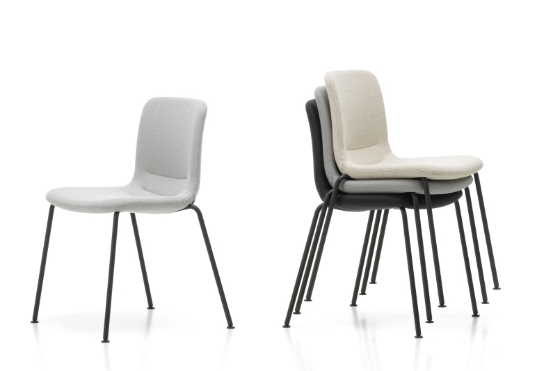 Hal Soft Tube Chaise Empilable Vitra 