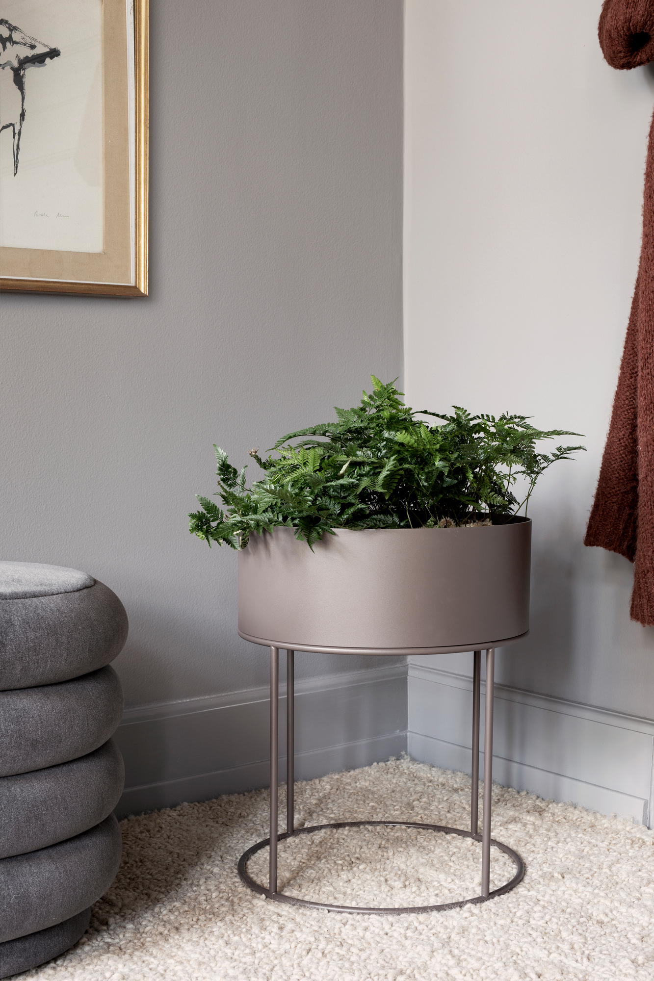 Plant Box ronde Ferm Living OFFRE SPECIALE