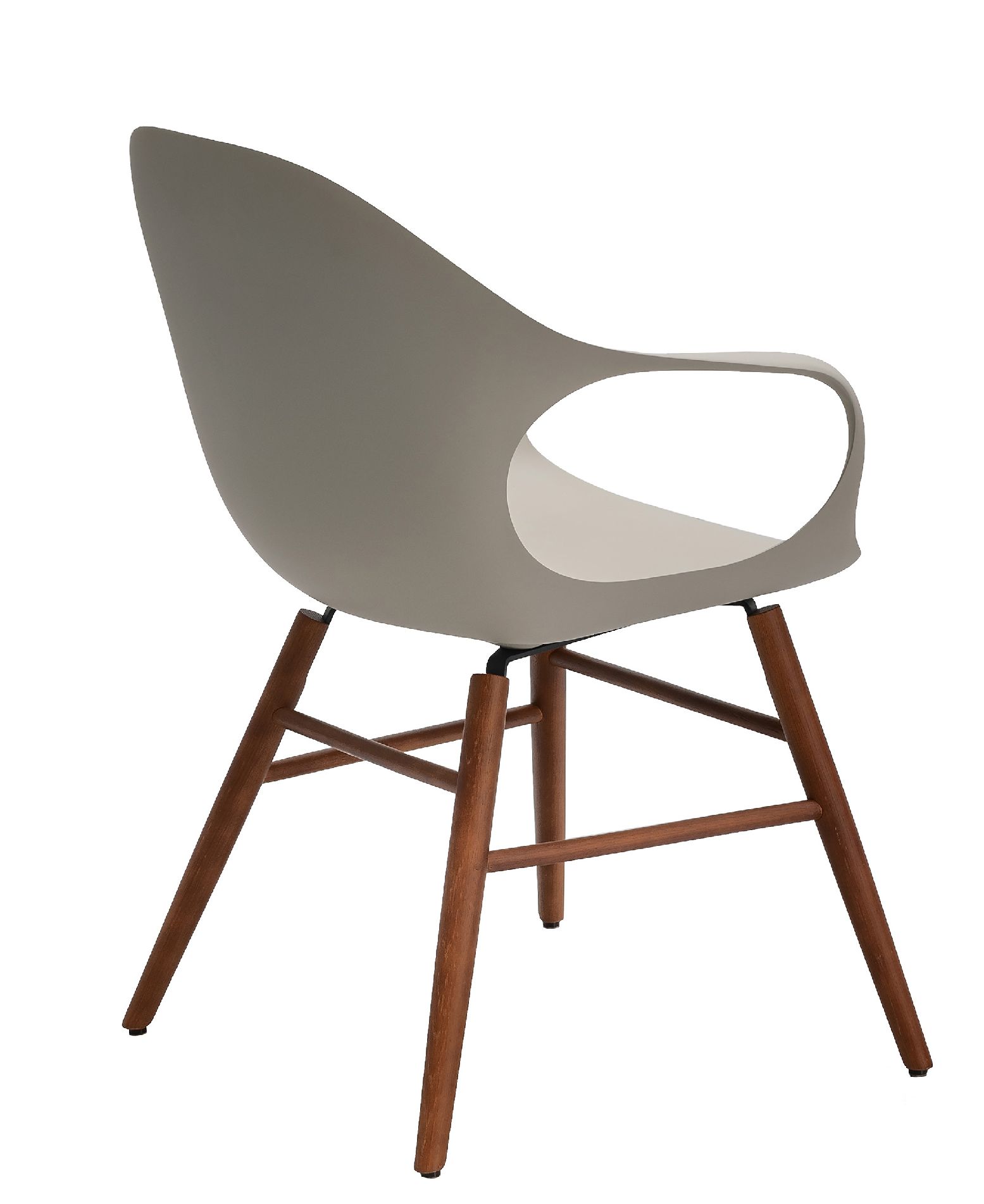 Elephantino Fauteuil bois piètement Kristalia