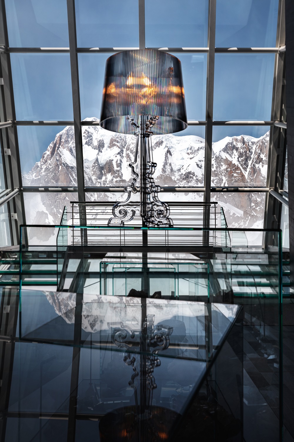 Bourgie lampe de table argent Kartell