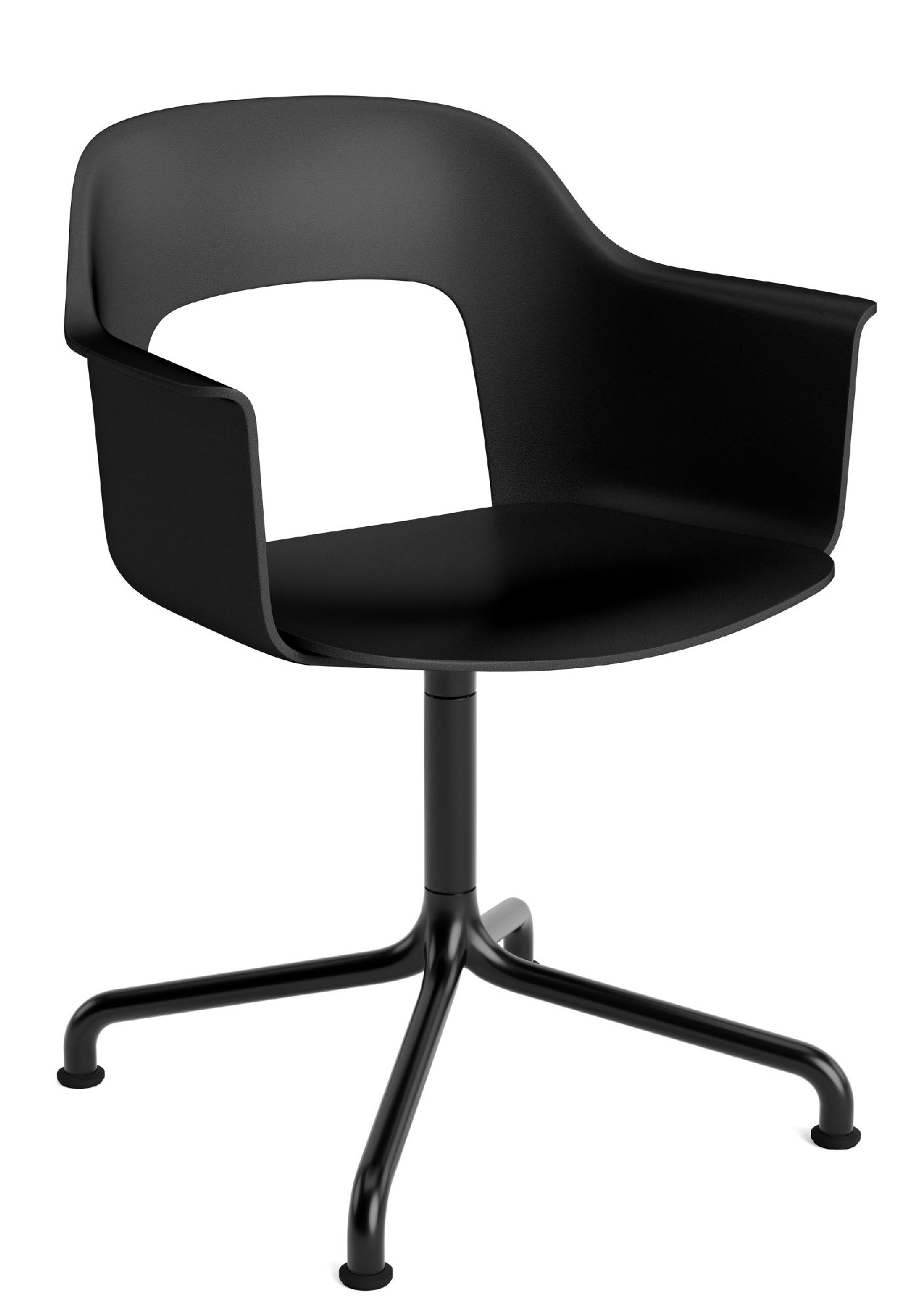 Layout Armchair 251 Fauteuil 4 pieds en étoile Pied pivotant avec base incurvée Hay  