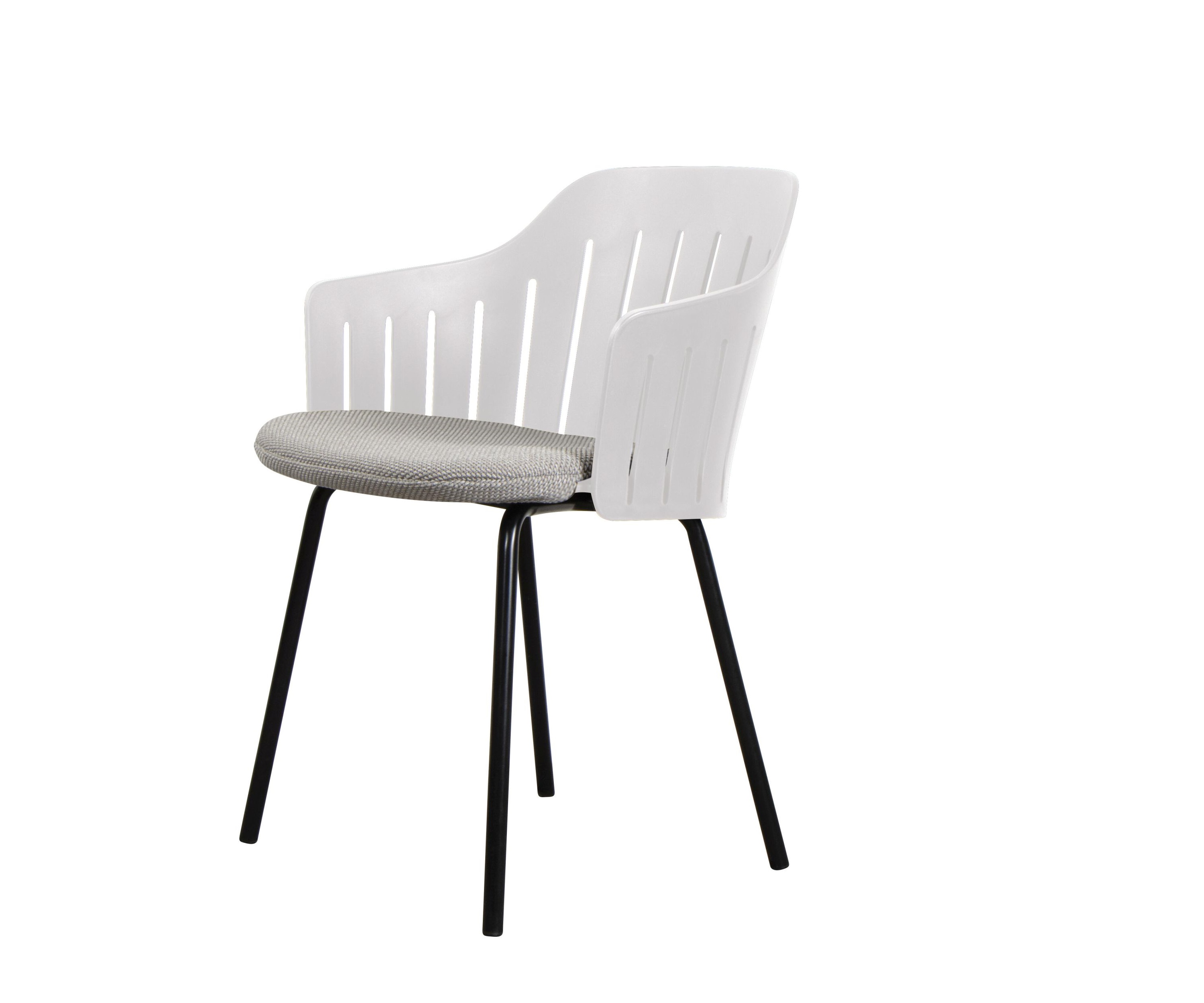 Choice Outdoor chaise structure acier 4 pieds blanc Cane-Line 