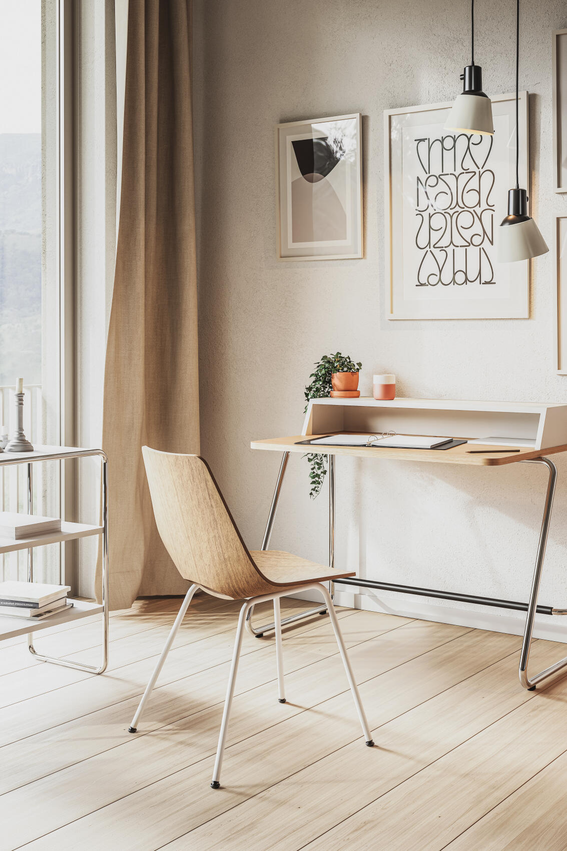 S 661 Chaise en tube d'acier Thonet