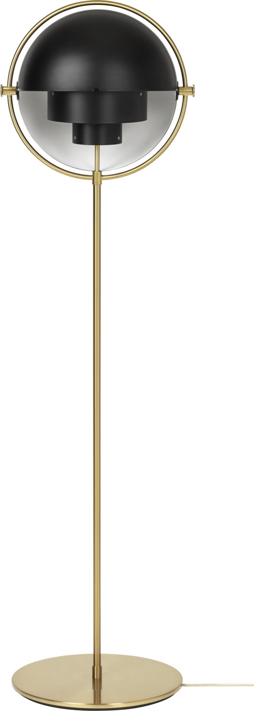 Multi-Lite Lampadaire Noir / Laiton Gubi
