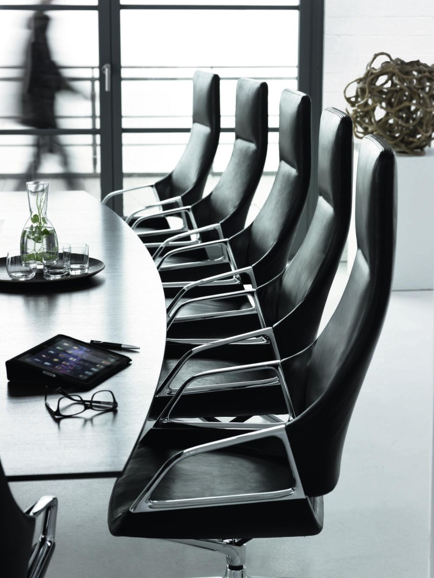 Graph Chaise de conférence à dossier haut 302/5 Wilkhahn 