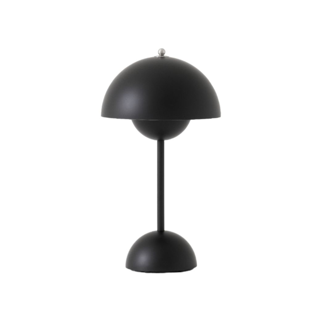 Flowerpot VP9 Portable Lampe à batterie / Lampe de table avec USB AndTradition Noir matt