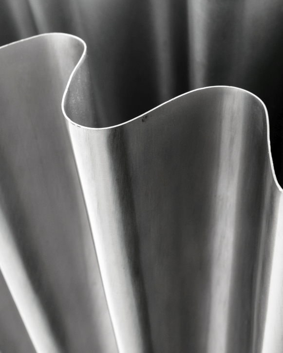 Vase HDFlood Large Finition argent brossé house doctor 