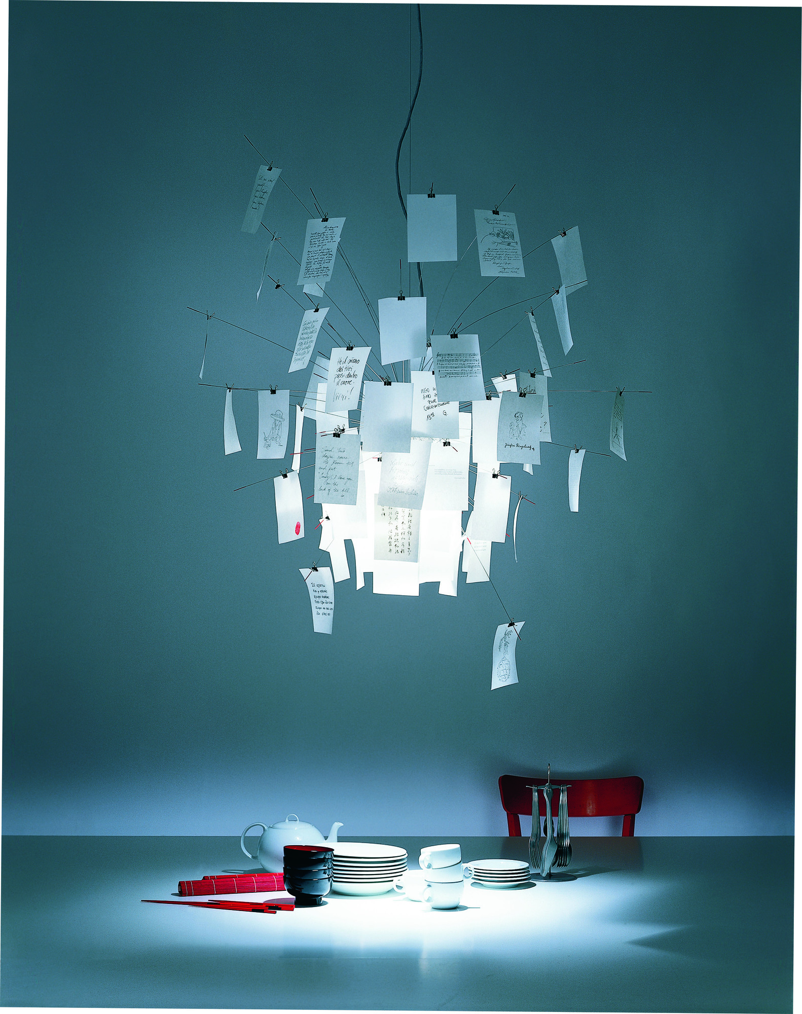Zettel´z 6 lampe suspension Ingo Maurer
