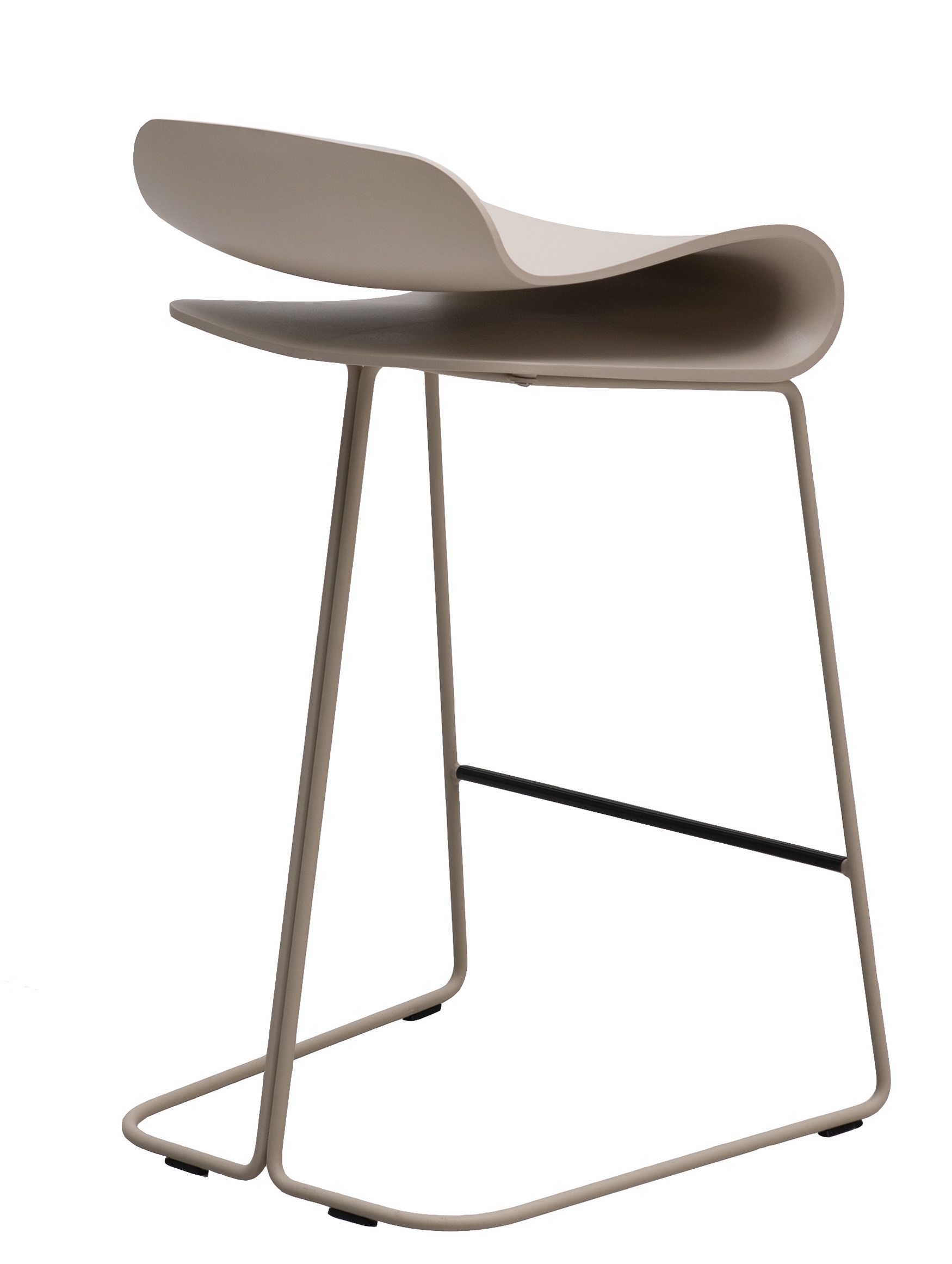 BCN Tabouret de bar avec piètement traîneau Kristalia