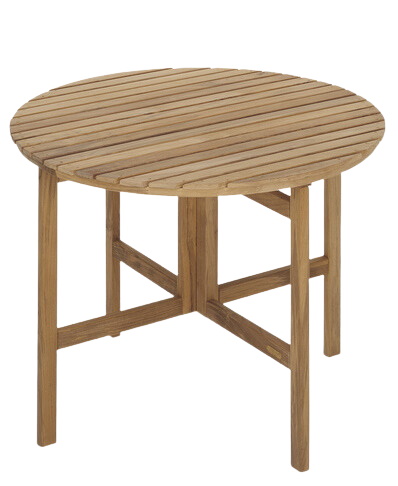 Selandia Table Ø 94 Table d'appoint pliante Outdoor Skagerak by Fritz Hansen