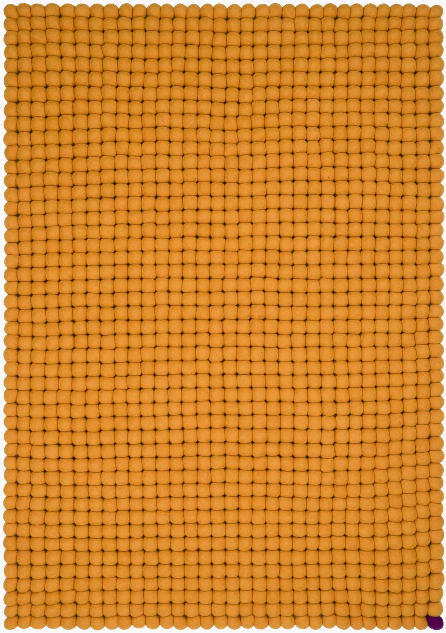Big One Rectangulaire Tapis en feutre 200 x 300 cm myfelt Jaune ocre