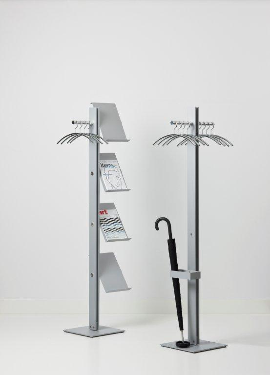 Standfree B porte-mateau avec rangement de brochures
