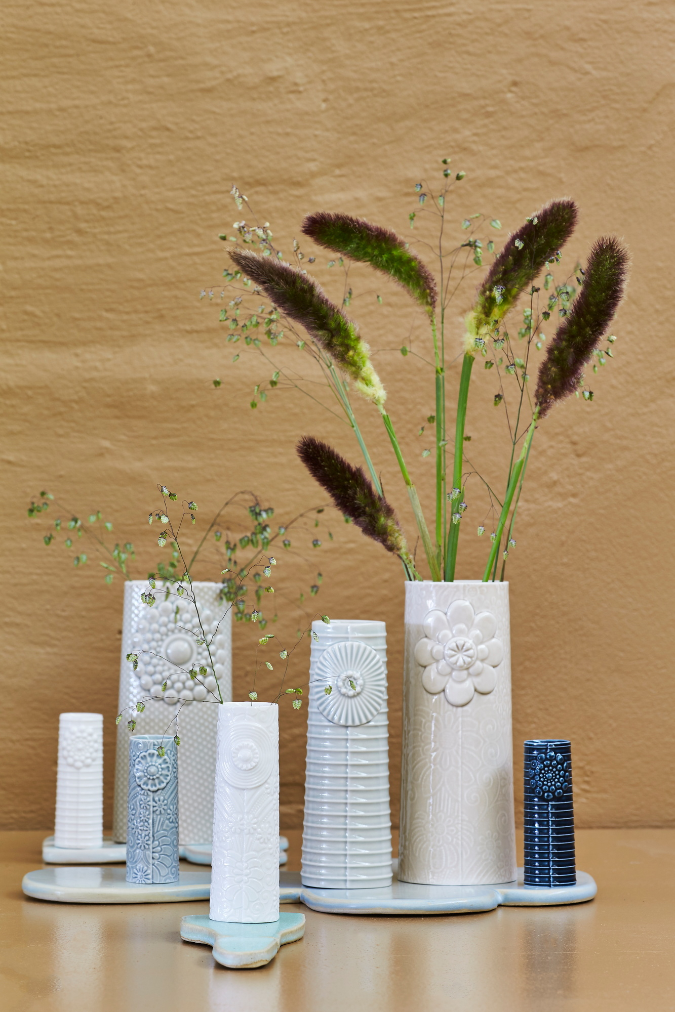 Pipanella Flower bleu gris vase micro Dottir OFFRE SPECIALE