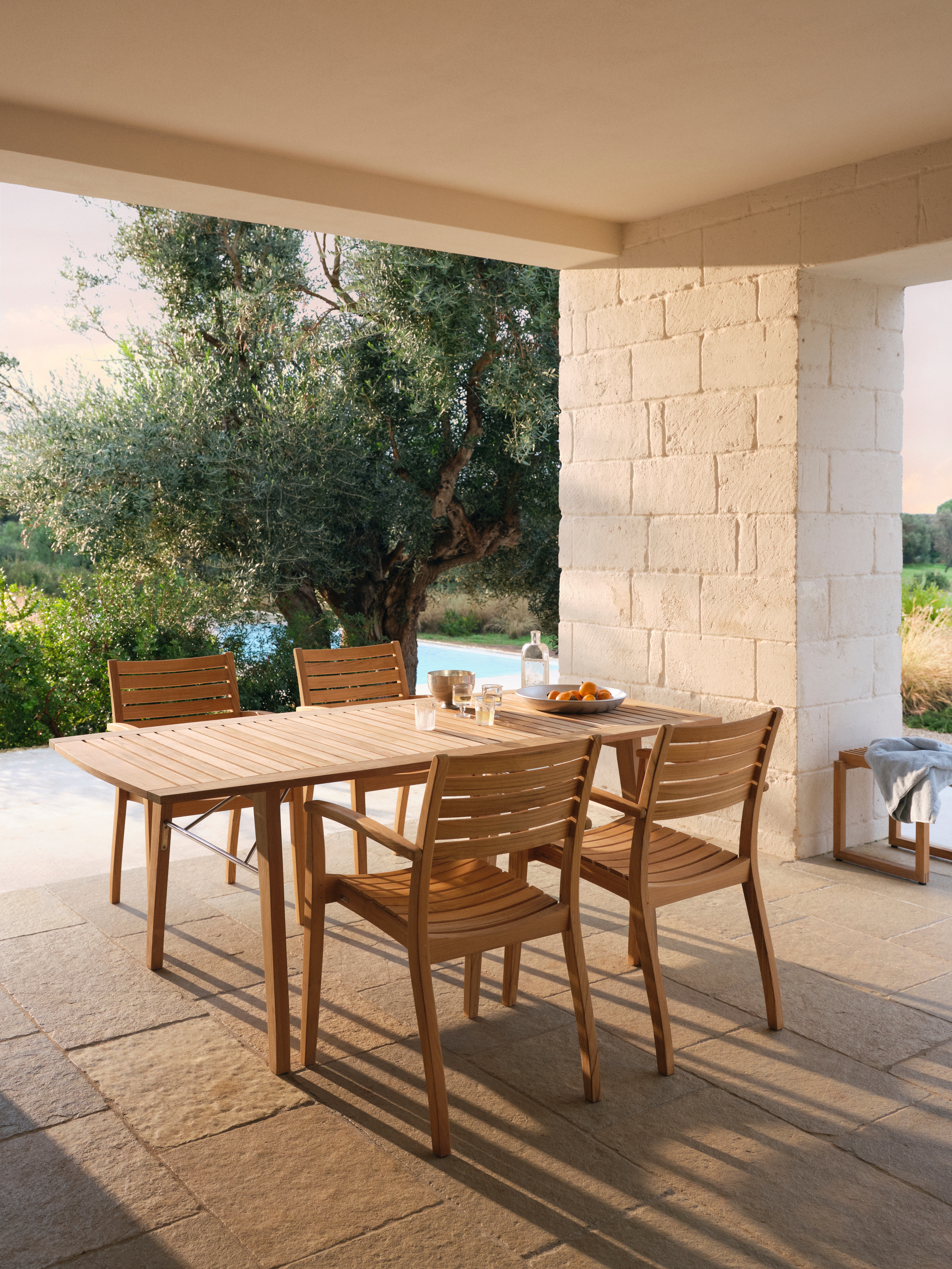 Ballare Table 4 places table d'extérieur Skagerak by Fritz Hansen