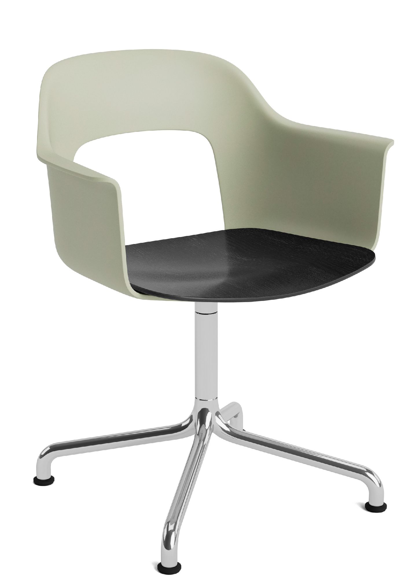 Layout Armchair 252 Fauteuil 4 pieds en étoile Pied pivotant avec base incurvée Hay  