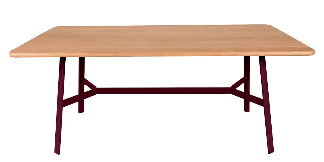 SO'O / SO O Table de salle à manger en chêne 180 × 90 cm Intérieur Fermob